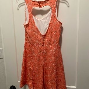 Heart cut out dress